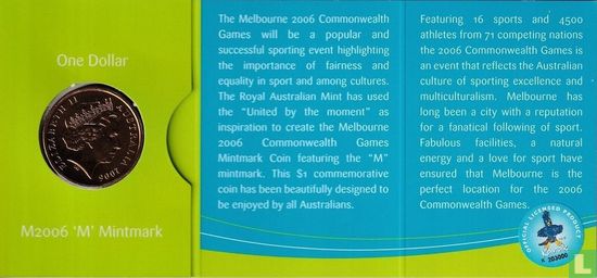 Australië 1 dollar 2006 (folder) "Commonwealth Games in Melbourne" - Afbeelding 2