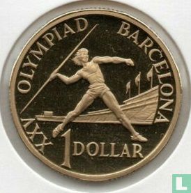 Australia 1 dollar 1992 (PROOF - aluminum-bronze) "Summer Olympics in Barcelona" - Image 2
