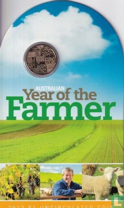 Australië 1 dollar 2012 (folder) "Australian year of the farmer" - Afbeelding 1