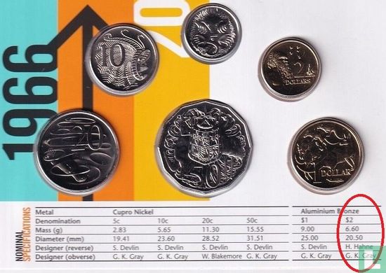 Australië 2 dollars 2016 "50th anniversary of decimal currency" - Afbeelding 3