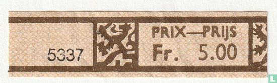 5337 - Prix-Prijs Fr. 5.00 - Image 1