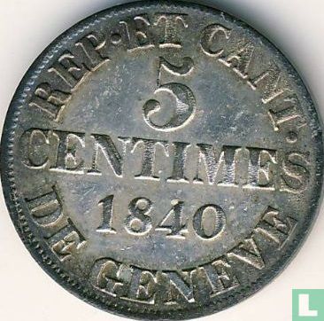 Genève 5 centimes 1840 - Afbeelding 1