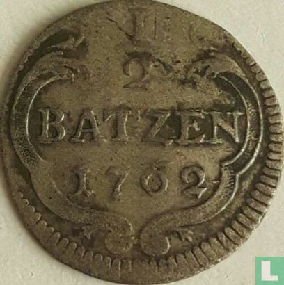 Bazel ½ batzen 1762 - Afbeelding 1