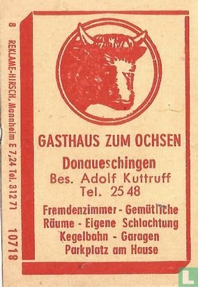 Gasthaus Zum Ochsen - Adolf Kuttruff