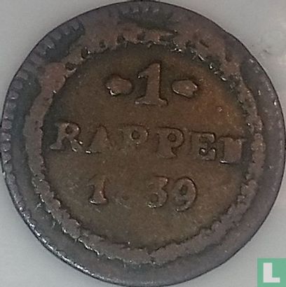 Luzern 1 rappen 1839 (type 3) - Afbeelding 1