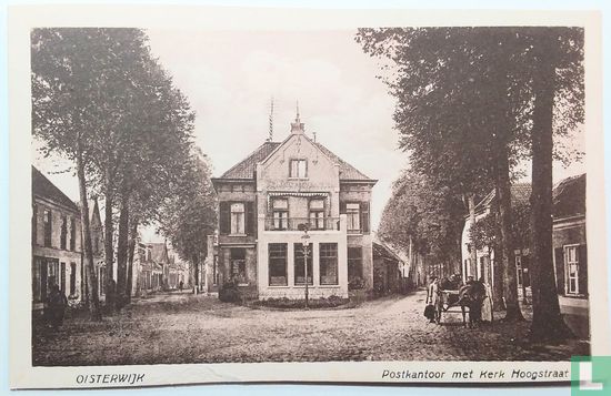 Oisterwijk  Postkantoor met Kerk  Hoogstraat - Image 1