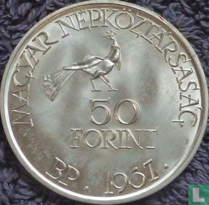 Ungarn 50 Forint 1967 "Death of Zoltán Kodály" - Bild 1