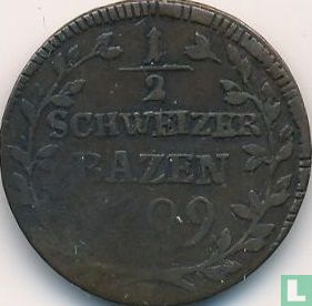 St. Gallen ½ batzen 1809 - Afbeelding 1