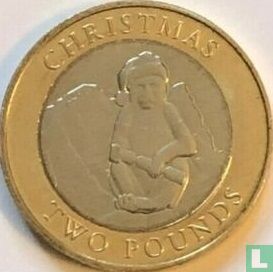 Gibraltar 2 Pound 2021 (ungefärbte) "Christmas" - Bild 2