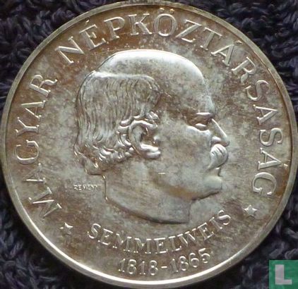 Hongrie 100 forint 1968 "150th anniversary Birth of Ignaz Semmelweis" - Image 2