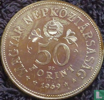 Ungarn 50 Forint 1969 "50th anniversary Republic of Councils" - Bild 1