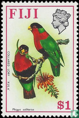 Native flowers and birds