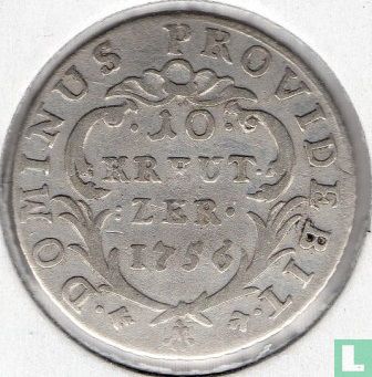 Berne 10 kreutzer 1756 - Image 1
