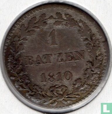 Bazel 1 batzen 1810 - Afbeelding 1
