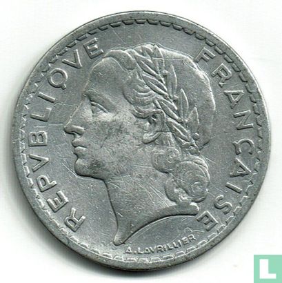 France 5 francs 1945 (B) - Image 2
