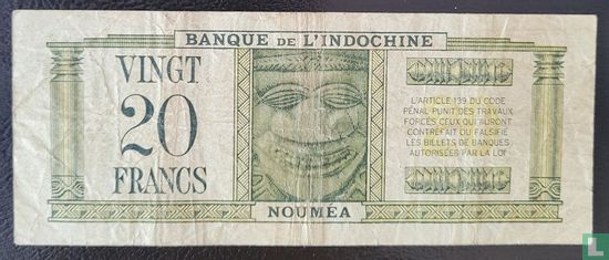Nieuw Caledonië 20 Francs - Afbeelding 2