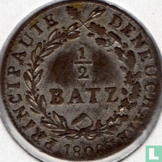 Neuchâtel ½ batzen 1808 - Image 1