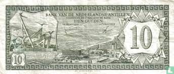 Niederländische Antillen 10 Gulden 1967 - Bild 2