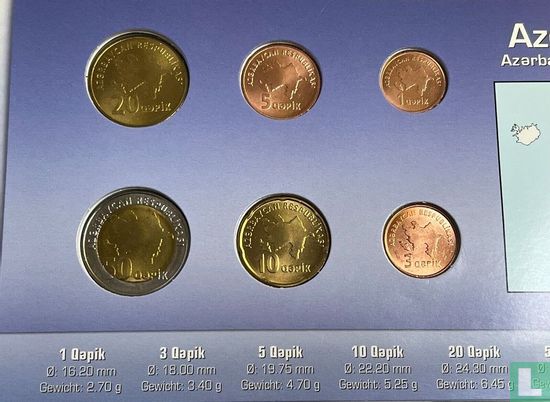 Azerbeidzjan combinatie set "Coins of the World" - Afbeelding 2