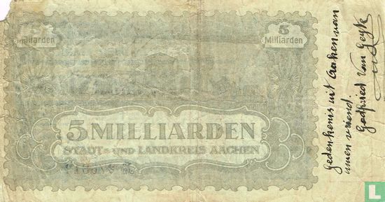 Aachen 5.000.000.0000Mark 1923 - Afbeelding 2