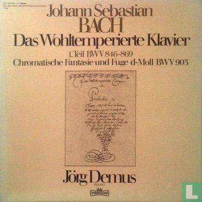 Das Wohltemperierte Klavier 1. Teil BWV 846-869 / Chromatische Fantasie und Fuge d-Moll BWV 903 - Image 1