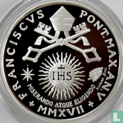 Vaticaan 10 euro 2017 (PROOF) "25th World Day of the Sick" - Afbeelding 1