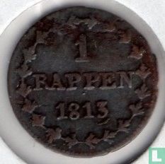Soleure 1 rappen 1813 - Image 1