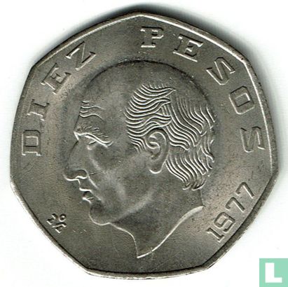 Mexico 10 pesos 1977 - Afbeelding 1