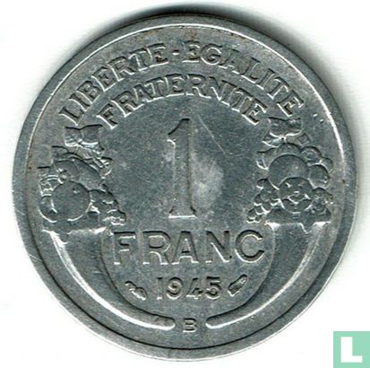 France 1 franc 1945 (B) - Image 1
