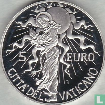 Vaticaan 5 euro 2007 (PROOF) "40th World Day of Peace" - Afbeelding 2