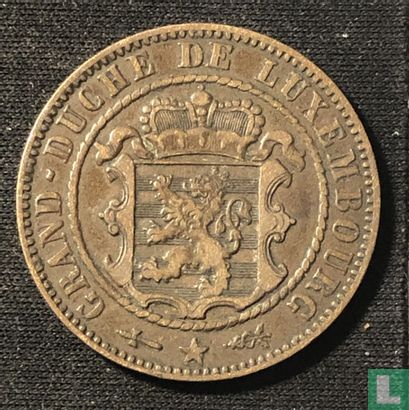 Luxembourg 10 centimes 1854 - Image 2