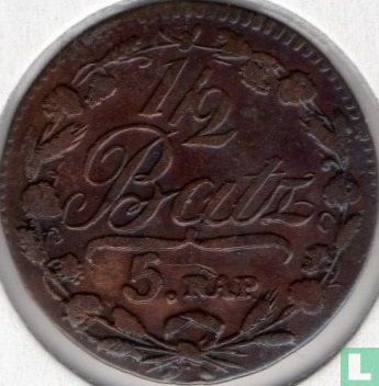 Vaud ½ batzen / 5 rappen 1807 - Image 2
