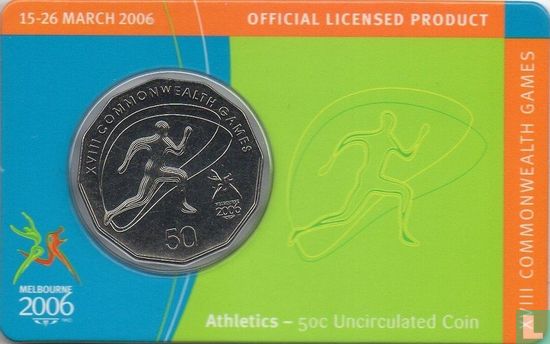 Australien 50 Cent 2006 (Coincard) "Commonwealth Games in Melbourne - Athletics" - Bild 1