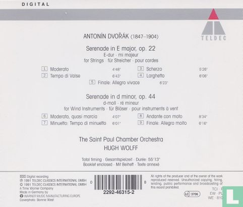 Antonin Dvorak Serenades - Afbeelding 2