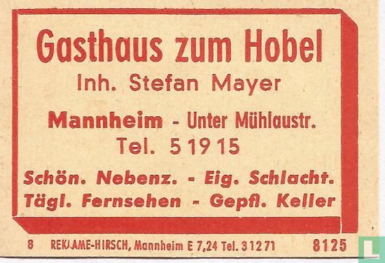 Gasthaus zum Hobel - Stefan Mayer