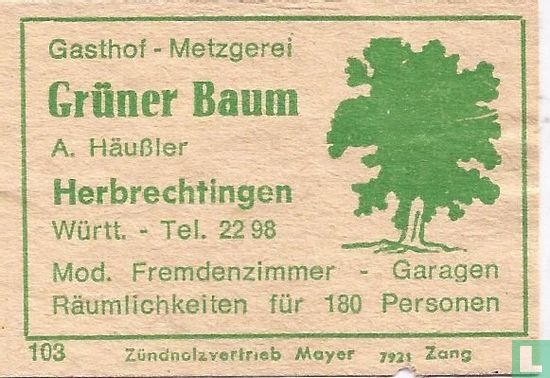 Gasthof Metzgerei Grüner Baum - A.Häussler