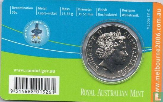 Australië 50 cents 2006 (coincard) "Commonwealth Games in Melbourne - Cycling" - Afbeelding 2