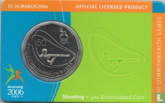 Australie 50 cents 2006 (coincard) "Commonwealth Games in Melbourne - Shooting" - Image 1