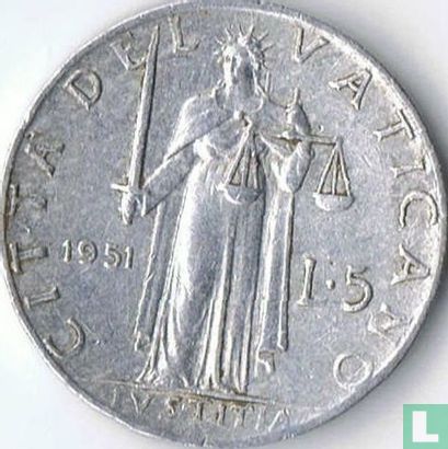 Vaticaan 5 lire 1951 - Afbeelding 1