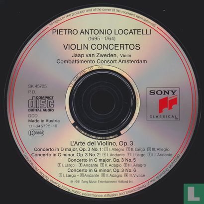 Locatelli: L'arte del violino, Opus III - Afbeelding 3