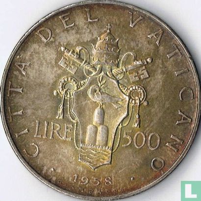 Vatikan 500 Lire 1958 - Bild 1