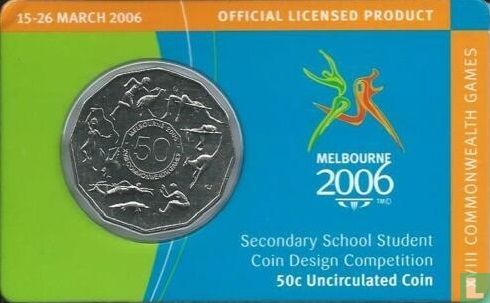 Australië 50 cents 2005 (coincard) "2006 Commonwealth Games in Melbourne" - Afbeelding 1