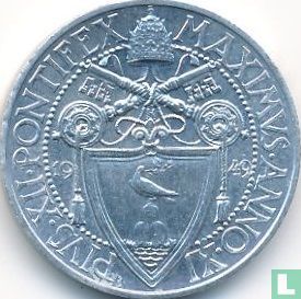 Vatican 2 lire 1949 - Image 1