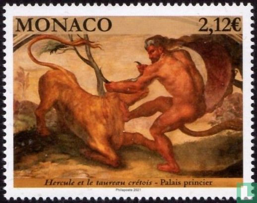 Hercules en de stier van Kreta