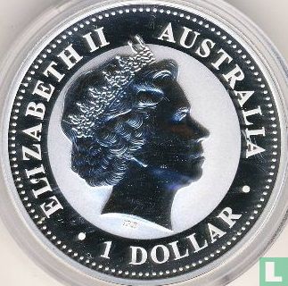 Australië 1 dollar 2009 (PROOF - type 3) "20th anniversary Australian kookaburra bullion coin series" - Afbeelding 2