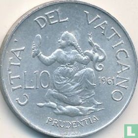 Vatikan 10 Lire 1961 - Bild 1