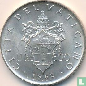 Vatican 500 lire 1962 - Image 1