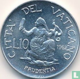 Vaticaan 10 lire 1962 - Afbeelding 1