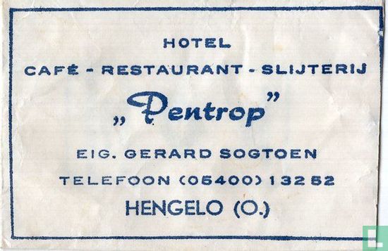 Hotel Café Restaurant Slijterij "Pentrop" - Afbeelding 1