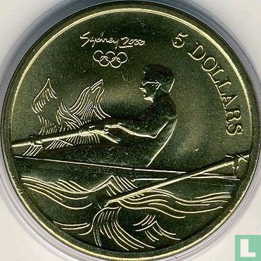 Australia 5 dollars 2000 "Summer Olympics in Sydney - Rowing" - Image 2